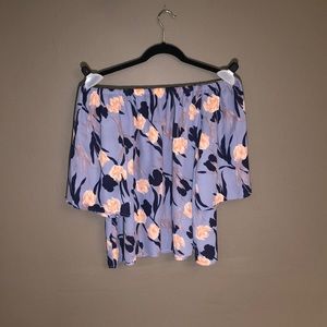 Off the shoulder Floral shirt